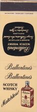 Ballantine's Scotch Whisky Dumbarton & Elgin Scotland Matchbook Cover 1950's picture