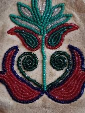 Antique OLD Native American Indian beaded  BLACKFOOT pouch 19th c. PLATEAU picture
