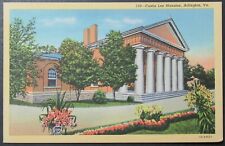 Custis Lee Mansion Arlington Virginia Vintage Curteich Linen Postcard Unposted picture