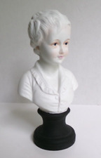 Vintage Andrea by Sadek White Bisque Porcelain Boy Bust 7.5