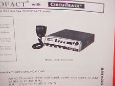 1979 SEARS CB RADIO SERVICE SHOP MANUAL MODEL 934.38270700 (ROADTALKER) picture