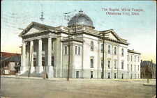 Baptist White Temple Oklahoma City OK mailed 1909 picture