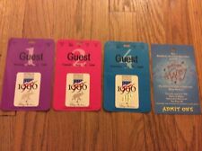 1996 Republican National Convention Set of 3 Guest Credentials + 1 More Bob Dole picture