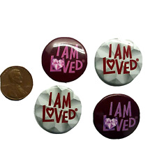 4 Pins Helzberg Diamonds Collectible I AM LOVED Pin Button 2019 Limited Edition picture