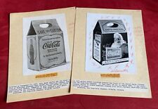 Coca Cola 1920s 30s 6-Bottle Carton Photos Used In Cecil Munsey Collectible Book picture