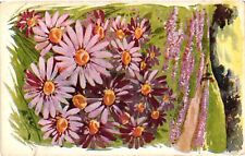 Vintage Postcard- Pink Daisys Early 1900s picture