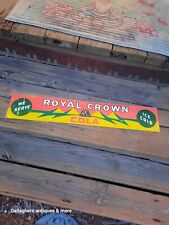 Vintage Royal Crown RC Cola We Serve Ice Cold Soda Metal Sign 26