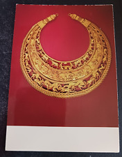 vtg postcard art Met LACMA Museum Treasure Lands of Scythians gold torc necklace picture