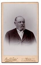 CIRCA 1890s CDV CARL HEITEL HANDSOME BEARDED MAN IN SUIT WIEN AUSTRIA picture