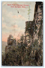 1917 Devil's Pulpit Monument Mountain Great Barrington Massachusetts MA Postcard picture