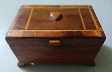 Vintage Handmade Cedar Chest Jewelry  Box picture