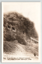 Postcard RPPC Mitchell's Point Tunnel on the Columbia River Highway in Oregon picture