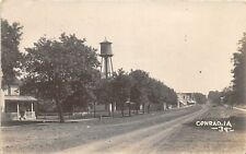 J11/ Conrad Iowa RPPC Postcard c1910 Water Tower Homes Stores 91 picture