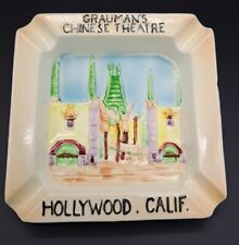 Vintage  GRAUMAN’S CHINESE THEATER Hollywood Souvenir Ash Tray Rare Htf picture