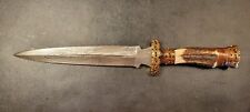 BABA KNIVES HANDMADE DAMASCUS HUNTING DAGGER KNIFE STAG ANTLER HANDLE- BS2128 picture