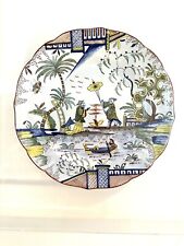 1990s Tiffany and Co. handpainted serving plate in a frame picture