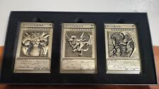 Movic Yu-Gi-Oh Egyptian God Cards Relief Set 89x127x3mm Zinc Alloy picture