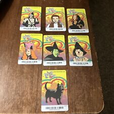 Wizard of Oz Complete Set Push cards (7/7) Dave & Buster Includes Rare Toto Card picture