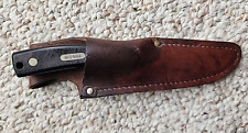 Vintage - Schrade USA Guns - Ammo Knife with Leather Sheath picture