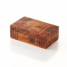Moroccan Handcrafted Thuya Wood Secret Hiden Key Hole Box - Decorative Thuya Box picture