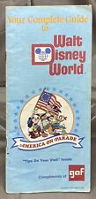 Vintage1975 Walt Disney World Complete Guide America On Parade Brochure Map picture