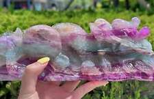 Natural Colorful fluorite dragon play beads quartz crystal Random 1PC picture