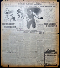 1914 Sports Page - Georges Carpentier White Heavyweight Campion Sketched by TAD picture