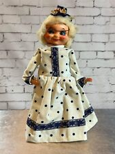 Vintage Hand Crafted Detergent DISH SOAP BOTTLE DOLL Doorstop Polkadot Granny picture
