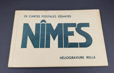 Lot of 10 Antique Vintage Postcards NIMES, FRANCE, B &W, Heliogravure Rella picture