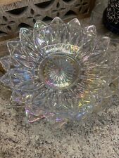 50s Vintage Iridescent Atomic Starburst Rainbow Glass Bowl 10