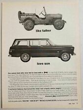 1963 Print Ad Jeep Wagoneer Family Station Wagon with 4-Wheel Drive picture