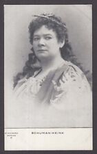 Opera Singer Ernestine Schumann-Heink undivided back postcard 1900s Schuman picture