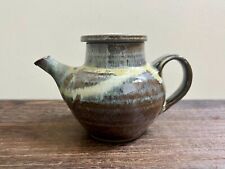 Japanese pottery drippy glaze teapot signed picture