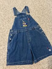 Vintage Disney Mickey Unlimited Overalls Shorts Size Large picture