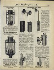 1918 PAPER AD Dietz Pioneer Lamp Street Portable Acetylene Light Milburn Lantern picture
