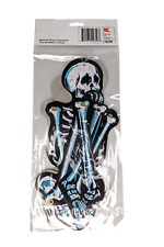 New Vintage Pumpkin Time 2-Pack Die Cut Halloween Skeletons Jointed 22” K-Mart picture