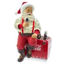 Kurt S. Adler Kurt Adler 10.5-Inch Coca-Cola Santa Sitting on Cooler Table Pi... picture