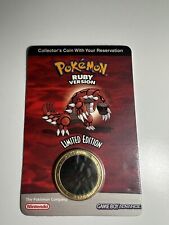 NEW Factory Sealed Limited Collectors Coin Pokemon Ruby Version 2003 Holographic picture