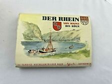 Vintage Der Rhein Von Mainz German Photo Souvenirs Collection Pictures Booklet picture