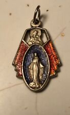 Vintage Italian Virgin Mary Catholic Pendant  picture
