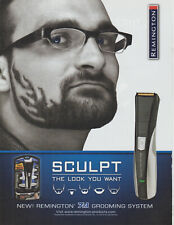 2010 Remington Razors - Artistic Guy Shaves Flames Into Beard - Print Ad Photo picture