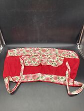 VTG red and floral half apron picture