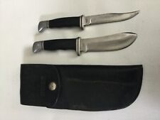 Vintage Buck Knife Twin Double Set USA #103 picture