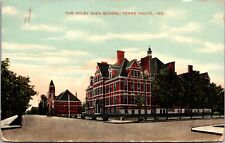 Postcard The Wiley High School in Terre Haute, Indiana picture