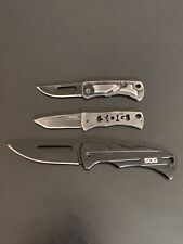 Lot Of 3 Small SOG Folding Knives picture