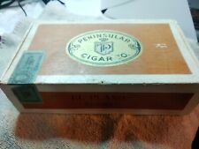 Vintage Peninsular Cigar Co. El Plano Juniors  Fine Mild Cigars. Box. picture