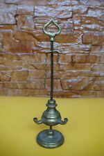 ANTIQUE HANDMADE SMALL Italy Brass Lucerna Oil Lamp Incense Burner used in wwi picture