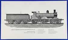 19C England Steam Train Locomotive Series #81 ‘C N S R’  Original Reprint picture