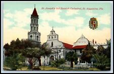 Postcard St. Joseph's Old Spanish Cathedral St. Augustine FL D40 picture