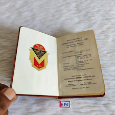 1935 Vintage Red Ball Essence Stevenson & Howell Pocket Diary Unused Rare B145 picture